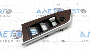 Front left window lift control trim for Toyota Sienna 21-25, brown, scratches, broken mount