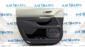 Door trim panel front left Toyota Sienna 21-24 dark gray with gray, armrest leather dark gray, with handle, worn