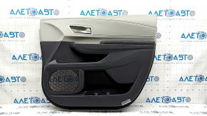 Door trim panel front right Toyota Sienna 21-24 dark gray with gray, armrest leather dark gray, with handle, worn