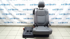 Rear seats, 2nd row, left, Toyota Sienna 21-22, with airbag, gray leather, 8 seats, cleanable, with seat belt, with headrest