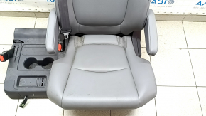 Rear seats, 2nd row, left, Toyota Sienna 21-22, with airbag, gray leather, 8 seats, cleanable, with seat belt, with headrest