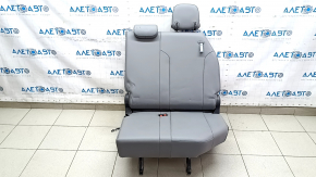 Rear row of seats, left, 3rd row, Toyota Sienna 21-22, gray leather, with headrests, torn headrest