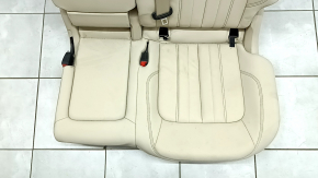 Rear seats, 2nd row, left, Audi Q5 80A 21-24, beige leather, manual, Standard, with seat belt, with cup holder, dents, needs cleaning