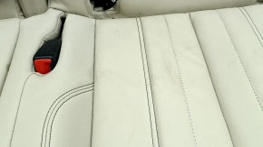Rear seats, 2nd row, left, Audi Q5 80A 21-24, beige leather, manual, Standard, with seat belt, with cup holder, dents, needs cleaning