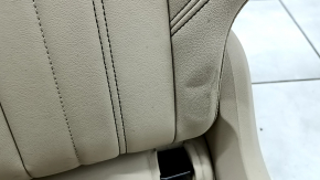 Rear seats, 2nd row, left, Audi Q5 80A 21-24, beige leather, manual, Standard, with seat belt, with cup holder, dents, needs cleaning
