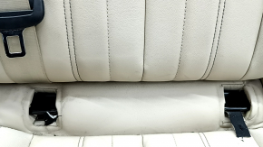 Rear seats, 2nd row, left, Audi Q5 80A 21-24, beige leather, manual, Standard, with seat belt, with cup holder, dents, needs cleaning