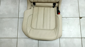 Rear seats, 2nd row, right, Audi Q5 80A 21-24, beige leather, manual, Standard, dents, scratches on plastic, needs cleaning