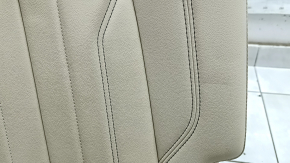 Rear seats, 2nd row, right, Audi Q5 80A 21-24, beige leather, manual, Standard, dents, scratches on plastic, needs cleaning