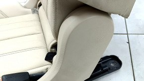 Rear seats, 2nd row, right, Audi Q5 80A 21-24, beige leather, manual, Standard, dents, scratches on plastic, needs cleaning