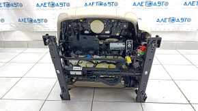Audi Q5 80A 21-24 driver's seat with airbag, electric, heated, beige leather, Standard, dents, scratches, needs cleaning