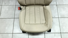 Audi Q5 80A 21-24 driver's seat with airbag, electric, heated, beige leather, Standard, dents, scratches, needs cleaning