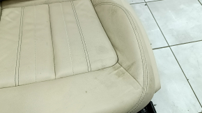 Audi Q5 80A 21-24 driver's seat with airbag, electric, heated, beige leather, Standard, dents, scratches, needs cleaning