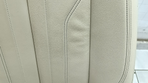Audi Q5 80A 21-24 driver's seat with airbag, electric, heated, beige leather, Standard, dents, scratches, needs cleaning
