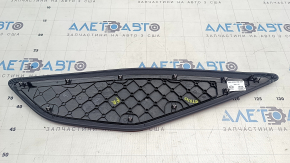 Right side center console insert for Audi E-Tron 19-23, large, dark gray leather