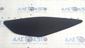 Large center console insert, left side, Audi E-Tron 19-23, dark gray leather