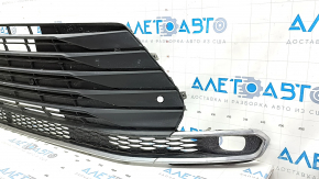 Lower front bumper grille assembly for Toyota Sienna 21-24 with parking sensors and fog lights, with chrome moldings, XLE, sand