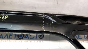 Ford Fusion mk5 13-18 rear bumper trim for 2 pipes, glossy black, scratches, pressed