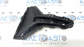 Left rear bumper grille BMW 3 G20 19-22 without chrome moldings, black gloss structure, scratches