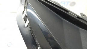 Left rear bumper grille BMW 3 G20 19-22 without chrome moldings, black gloss structure, scratches