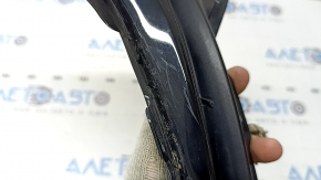 Left rear bumper grille BMW 3 G20 19-22 without chrome moldings, black gloss structure, scratches