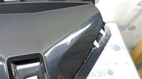 Left rear bumper grille BMW 3 G20 19-22 without chrome moldings, black gloss structure, scratches