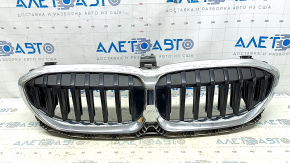 Radiator grille assembly BMW 3 G20 19-22 with blinds, chrome, without chamber, sand