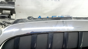Radiator grille assembly BMW 3 G20 19-22 with blinds, chrome, without chamber, sand
