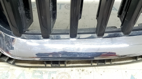 Radiator grille assembly BMW 3 G20 19-22 with blinds, chrome, without chamber, sand