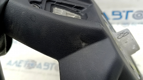 The steering wheel is bare, BMW 3 G20 19-24, black leather, with heated paddle shifters, scratches, tears.