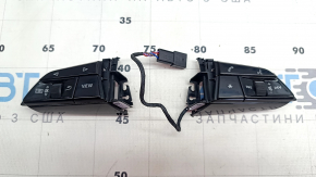 Audi E-Tron 19-23 steering wheel controls in glossy black