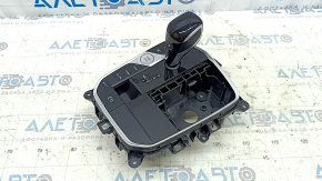 BMW 3 G20 19-22 gearshift lever assembly with handle and buttons, dents on chrome, scratches on the handle