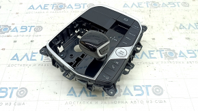 BMW 3 G20 19-22 gearshift lever assembly with handle and buttons, dents on chrome, scratches on the handle