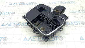BMW 3 G20 19-22 gearshift lever assembly with handle and buttons, dents on chrome, scratches on the handle