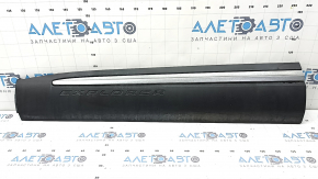 Lower front left door trim panel for Ford Explorer 20-24 with matte chrome molding, Platinum, scratches