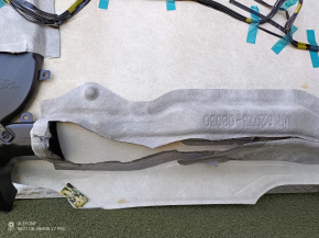 2021-2024 Toyota Sienna headliner under the sunroof, gray, bare, needs cleaning, torn air duct
