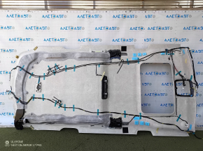 2021-2024 Toyota Sienna headliner under the sunroof, gray, bare, needs cleaning, torn air duct