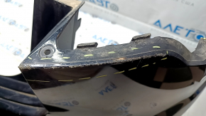 Bare rear bumper for Audi E-Tron 19-23, black, broken frame, scratches