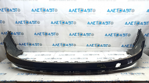 Audi E-Tron 19-23 rear bumper lip without Park Assist, black, without cap, scratches
