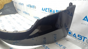 Audi E-Tron 19-23 rear bumper lip without Park Assist, black, without cap, scratches