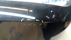 Audi E-Tron 19-23 rear bumper lip without Park Assist, black, without cap, scratches