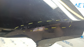 Audi E-Tron 19-23 rear bumper lip without Park Assist, black, without cap, scratches
