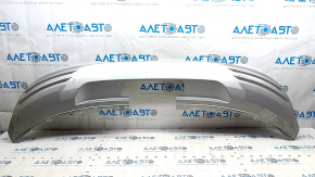 Audi E-Tron 19-23 rear bumper lower lip trim, silver, for towbar, broken fastener, scratches