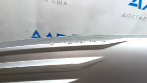 Audi E-Tron 19-23 rear bumper lower lip trim, silver, for towbar, broken fastener, scratches