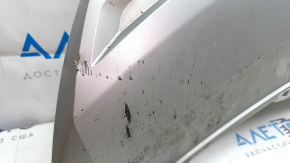 Audi E-Tron 19-23 rear bumper lower lip trim, silver, for towbar, broken fastener, scratches