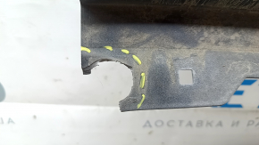 Audi E-Tron 19-23 rear bumper lower lip trim, silver, for towbar, broken fastener, scratches