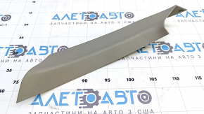 Subaru B10 Tribeca right trunk lid trim, light gray, broken fastener, dent, scratch