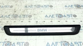 Front left outer door sill trim for BMW 3 G20 19-24, chrome, BMW lettering, corrosion, scratches