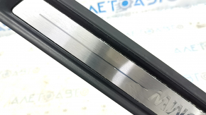 Front left outer door sill trim for BMW 3 G20 19-24, chrome, BMW lettering, corrosion, scratches