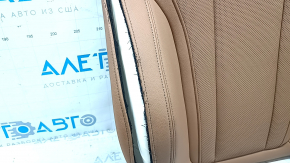 BMW 3 G20 22-24 passenger seat backrest trim, brown COGNAC artificial leather, perforated, heated, pierced