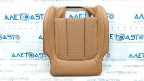 Driver's seat cushion cover for BMW 3 G20 22-24, brown COGNAC artificial leather, perforated, heated, water-damaged